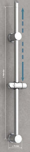 SCHÜTTE Signo - Douche Glijstang - 70 cm verstelbaar - Chroom