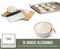 COOCK - Ergonomische Deegsteker RVS - Deegschraper - Vaatwasbestendig - 8 cm x 15 cm