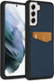 Accezz Samsung Galaxy S21 - Back Cover - Premium Leather Card Slot - Donkerblauw