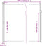 vidaXL - Windscherm - uittrekbaar - 220x300 - cm - rood