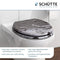 SCHÜTTE WC-Bril 80123 GREY STEEL - MDF-Hout - Soft Close - Verchroomde Scharnieren - Belastbaar tot 175 kg - Decor - 3-zijdige Print