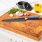 Shinrai Japan - Koksmes 20 cm - Damascus Print Epoxy Sapphire - Luxe Geschenkdoos