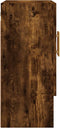 vidaXL - Wandkast - 60x31x70 - cm - bewerkt - hout - gerookt - eikenkleurig