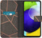 iMoshion Hoesje Geschikt voor Samsung Galaxy A53 Hoesje Met Pasjeshouder - iMoshion Design Softcase Bookcase - Zwart / Black Graphic