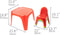 Starplay Speeltafel En Stoelen Set Rood 5-delig