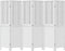 vidaXL - Kamerscherm - met - 6 - panelen - massief - paulowniahout - wit