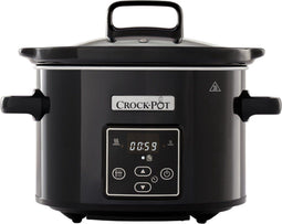 CrockPot CR-61 - Slow Cooker 2,4L - Digitale timer - Zwart