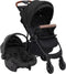 vidaXL - Kinderwagen - 2-in-1 - staal - antracietkleurig