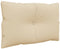 vidaXL - Palletkussens - 3 - st - stof - beige