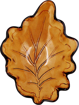 Snackdienblad Quid Laken Bruin Glas (19 x 14 x 4 cm) (Pack 6x)