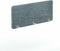 Akoestische wand Wolvilt breed 80CM hoog 120CM kleur wolvilt Licht beige WV01 kleur beugel Wit (RAL9010)
