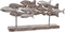 Decoratieve figuren DKD Home Decor Verouderde afwerking Bruin Aluminium Mangohout Spiralen (68 x 9 x 30 cm)