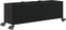 vidaXL - Plantenbak - met - wielen - 3 - potten - 107x32x38 - cm - poly - rattan - zwart