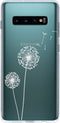 Hoesje Geschikt voor Samsung Galaxy S10 Plus Hoesje Siliconen - Design Backcover siliconen - Meerkleurig / Paardenbloem