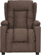 vidaXL Fauteuil verstelbaar stof taupe