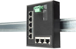 Digitus DN-651127 - Industrial Ethernet Switch - 8x 10/100/1000 MBit/s - zwart/blauw