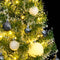 vidaXL - Kunstkerstboom - 150 - LED's - kerstballen - en - sneeuw - 150 - cm