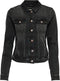 ONLY ONLTIA LIFE DNM JACKET - Zwart denim jack - Knoopsluiting - 2 borstzakken