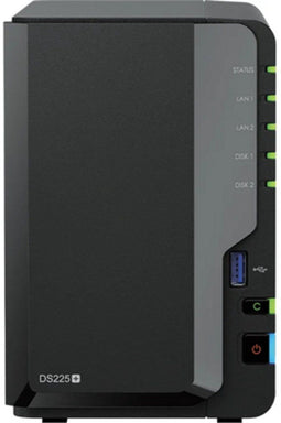 Synology DiskStation DS225+ - NAS - Intel Celeron J4125 - 2x 3.5"/2.5" bays - Zwart