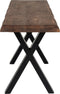 House Nordic Bankje - Gerookte Olie-Eikenhout - Zwart - 120cm - Bank Toulon