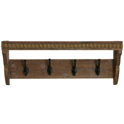 Wandkapstok Home ESPRIT Bruin Zwart Hout Metaal 67 x 17 x 27 cm