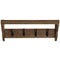 Wandkapstok Home ESPRIT Bruin Zwart Hout Metaal 67 x 17 x 27 cm