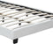 Juskys Verona - Gestoffeerd bed - 120 x 200 cm - LED Verlichting - Wit