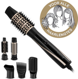 Remington AS7700 - Föhnborstel 1200 Watt - 6 opzetstukken voor alle haarlengtes - Zwart