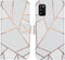 iMoshion Hoesje Geschikt voor Samsung Galaxy A41 Hoesje Met Pasjeshouder - iMoshion Design Softcase Bookcase - Wit / Meerkleurig / Goud / White Graphic