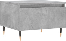 vidaXL - Salontafel - 50x46x35 - cm - bewerkt - hout - betongrijs