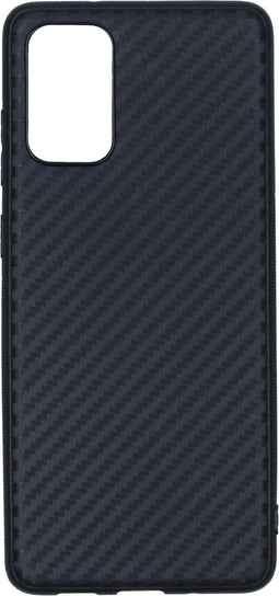Hoesje Siliconen Geschikt voor Samsung Galaxy S20 Plus - Carbon Softcase Backcover - Zwart