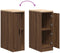 vidaXL - Garagekast - 30x51x85 - cm - massief - grenenhout - bruin - eikenkleurig