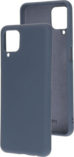 Mobiparts Silicone Cover Samsung Galaxy A12 (2021) - Soft case - Fluweelzachte siliconen - Grijs