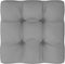 vidaXL - Palletkussen - 58x58x10 - cm - stof - grijs