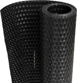 vidaXL - Balkonscherm - 1000x100 - cm - poly - rattan - zwart