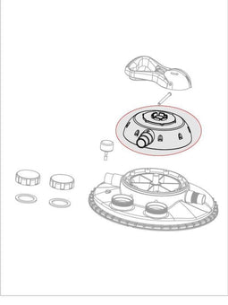Velda Grijze kap + Hendel voor Clear Control 100