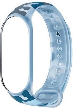 Xiaomi Smart Band 7 - Siliconen Horlogebandje - Camo Blauw