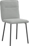 vidaXL - Eetkamerstoelen - 2 - st - fluweel - lichtgrijs