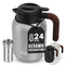 Lebenlang Thermoskan - 1,5L - Theefilter - Keramisch - Zwart