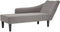vidaXL - Chaise - longue - met - rechterarmleuning - stof - taupe