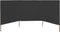 vidaXL - Windscherm - 3-panelen - 400x80 - cm - stof - antraciet