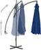 vidaXL - Zweefparasol - met - stalen - paal - 250x250 - cm - azuurblauw