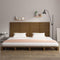 vidaXL - Hoofdbord - wandmontage - 206x3x91,5 - cm - grenenhout - honingbruin
