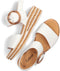Gabor 550.2 - Sandalen - Leer - Sleehak - Wit - Maat 38