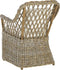 Beliani MAROS - Tuinstoel - Beige - Rotan