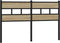 vidaXL - Hoofdbord - 140 - cm - ijzer - en - bewerkt - hout - sonoma - eikenkleurig