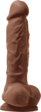 Oplaadbare vibrerende dildo 16 cm Colours - Pleasures - Lichtbruin