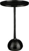 Mica Decorations Colin - Bijzettafel - Rond blad - Zwart - h58xd34cm