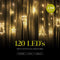Giftmas Lichtgordijn - 120 LED Hangdecoratie - 8 Lichtstanden - Warm Wit