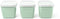 OptiFridge® BIO Bewaardoos - Diepvriesbakje - 3x900ml